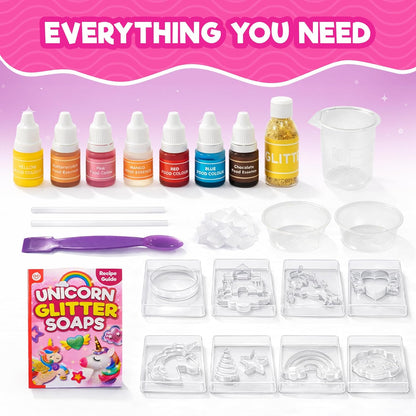 Doctor Jupiter Glam Science, DIY Makeup Craft Kit for Girls Ages 6+ | 50+ Beauty Recipes - Make Your Own Makeup, Perfume, Lip Gloss, Bath Bomb| Birthday Gift Ideas for 6-7-8-9-10-11-12 Year Olds