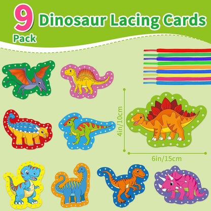 Vehicle Lacing Cards,Double Side Toddler Sewing Kit for Kids,Fine Motor Skills Toys,Shoe Tying Practice,Manipulatives for Preschoolers,Classroom Must Haves,Preschool Learning Activities