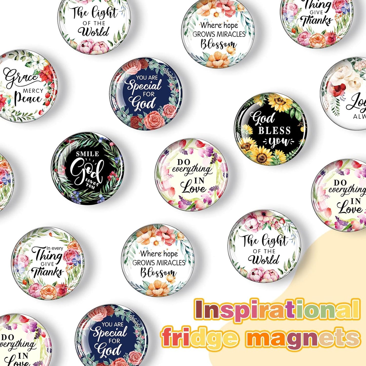 Weewooday 10 Pcs 2026 Inspirational Refrigerator Fridge Magnets Motivational Magnets Bulk Graduation Gift Funny Glass Quote Magnetic Decor for Cabinet Kitchen Whiteboard Locker Office Accessories