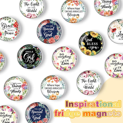 Weewooday 10 Pcs 2026 Inspirational Refrigerator Fridge Magnets Motivational Magnets Bulk Graduation Gift Funny Glass Quote Magnetic Decor for Cabinet Kitchen Whiteboard Locker Office Accessories