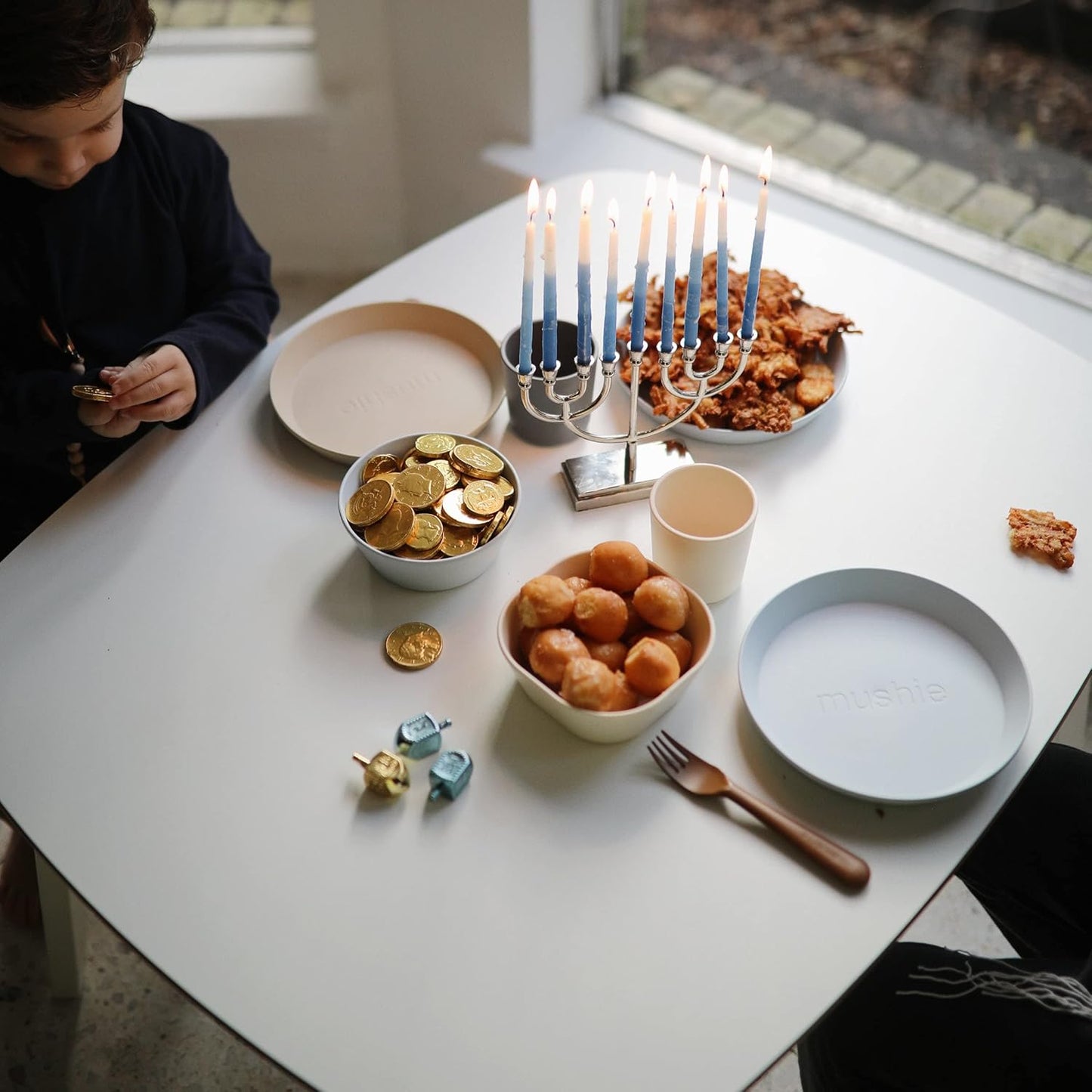 mushie Dinnerware Cups For Kids | Made in Denmark, Set of 2 (Ivory) - Colors B