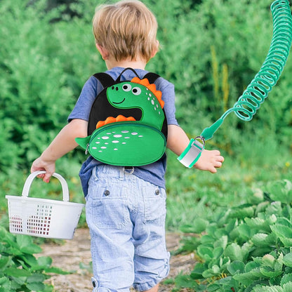 Accmor Toddler Harness Backpack Leash, Cute Dinosaur Backpacks with Anti Lost Wrist Link, Cute Mini Child Backpack Wristband Tether Strap and Protection Leashes for Boys Girls Aged 1-3 Years
