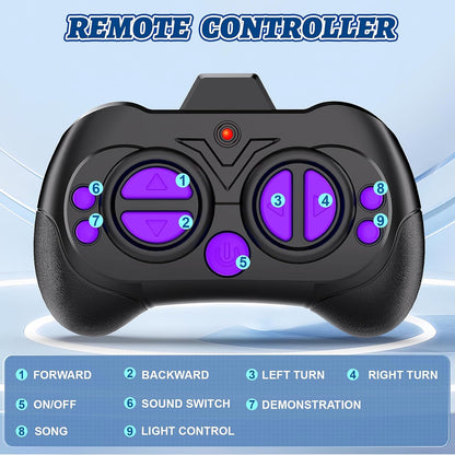 MindPal Robot Toys Rechargeable RC Robots for Kids with LED Eyes Auto-Demonstration Dance & Sing Remote Control Emo Robots for Boys Girls, Camouflage Blue