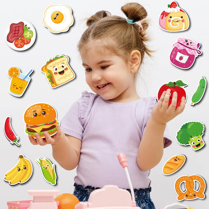 Magnetic Letters and Numbers for Fridge, Cute Colorful Animal Alphabet 26 Uppercase Letters 0-9 Numbers, Fridge Magnets Set for Learning Spelling Girls