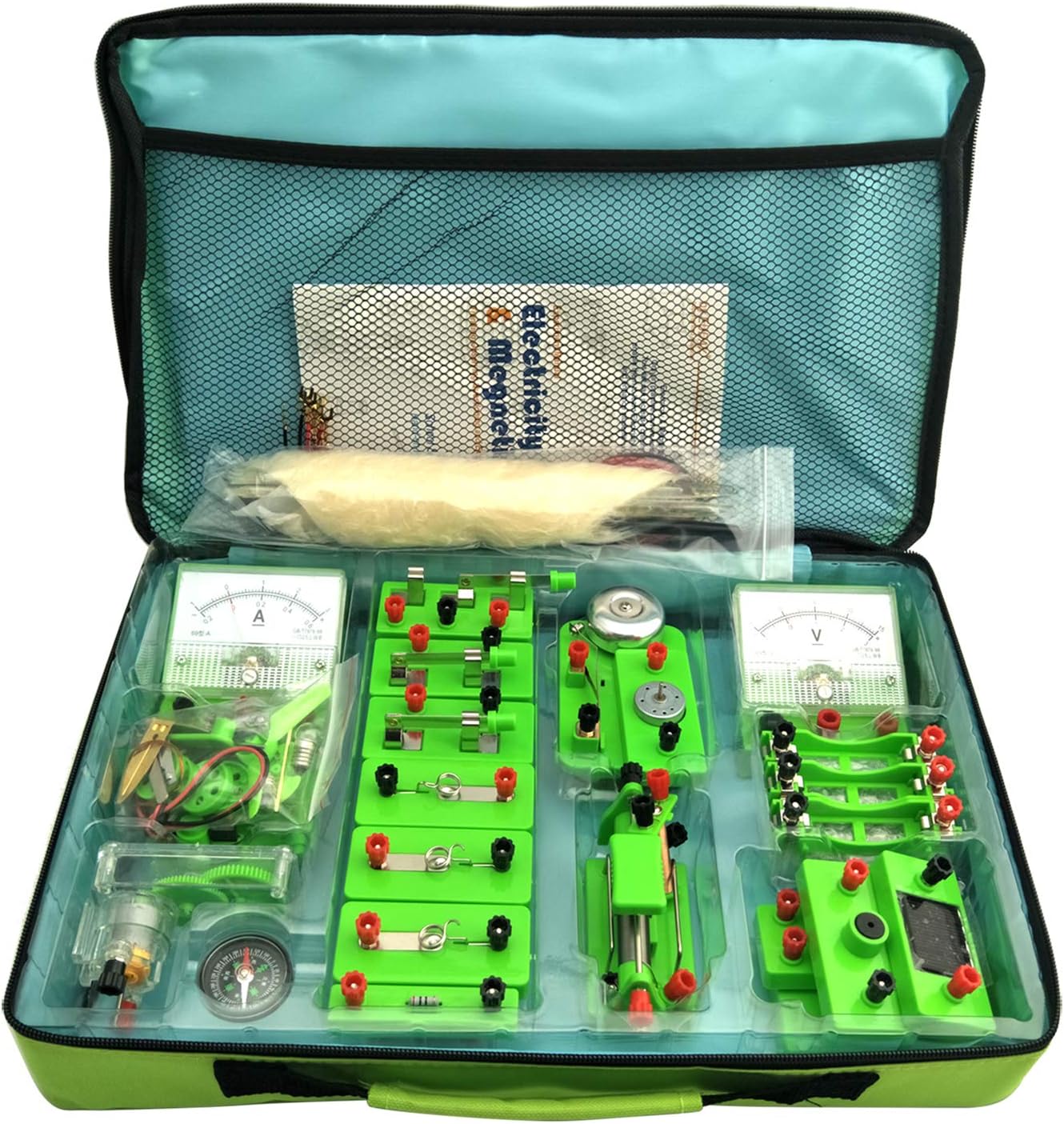 EUDAX School Physics Labs Basic Electricity Discovery Circuit and Magnetism Experiment kits for High School Students Electromagnetism Elementary Electronics