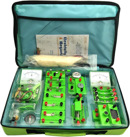 EUDAX School Physics Labs Basic Electricity Discovery Circuit and Magnetism Experiment kits for High School Students Electromagnetism Elementary Electronics