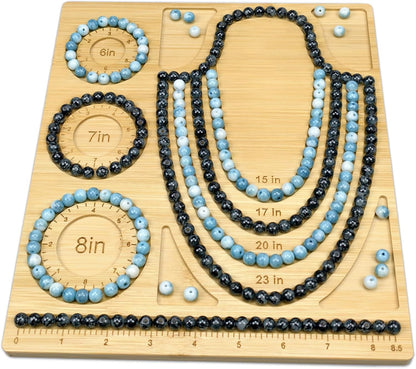 Petoysoso Bead Boards for Jewelry Making, Bamboo Beading Board for Bracelet & Necklace, Jewelry Making Supplies,Bead Tray Supplies