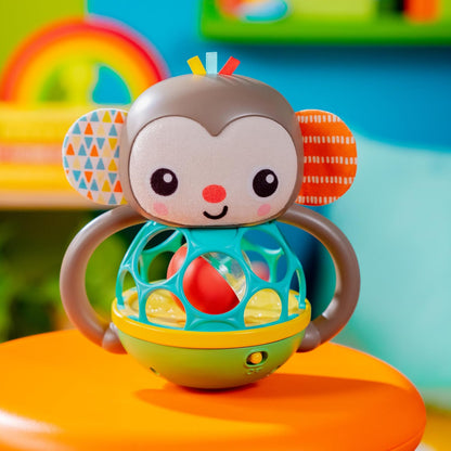 Bright Starts Oball Musical Toy, Jingle & Shake Pal, BPA-Free Easy-Grasp Baby Rattle Toy, Ages Newborn+