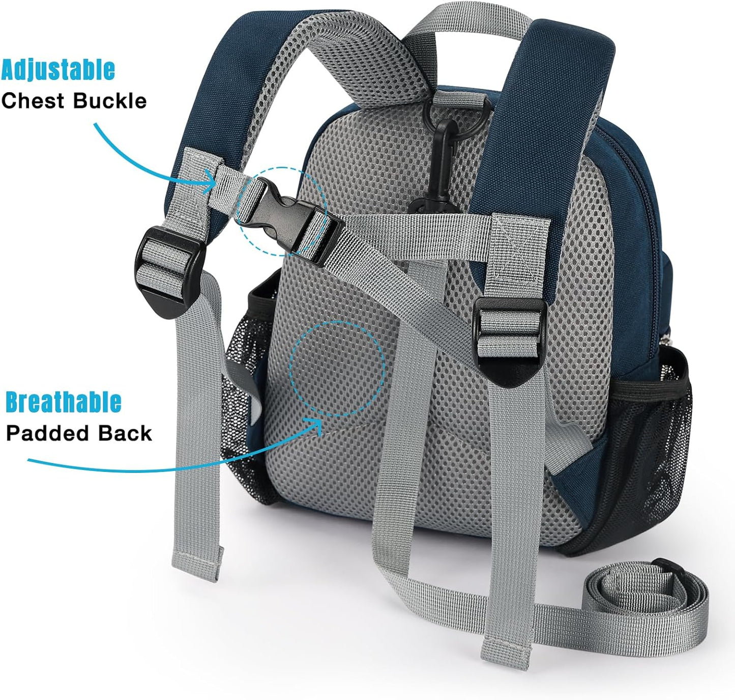 STEAMEDBUN Toddler Backpack Leash for 1-3: Backpack with Leash for Boys Girls - Anti-Lost Harness Backpack for Walking