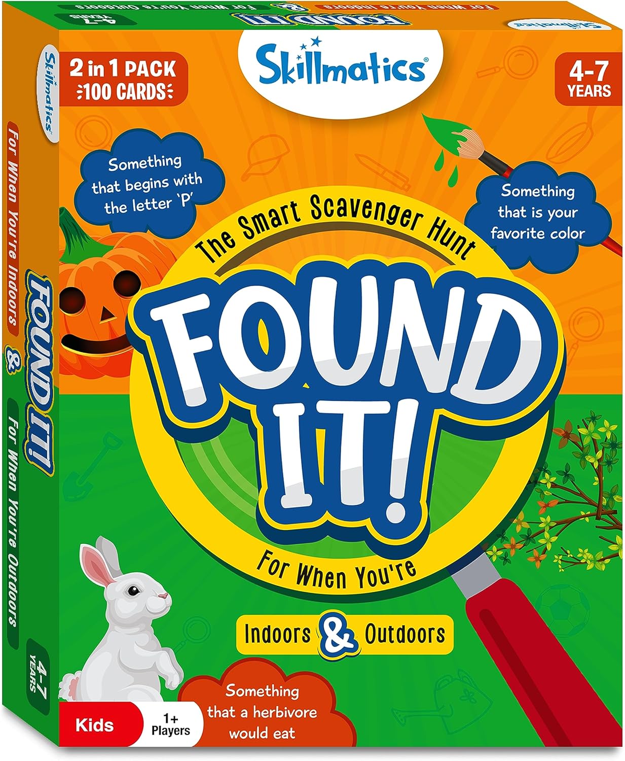 Skillmatics Outdoor Scavenger Hunt Card Game - Found It, Learning Toys, Educational Game Collections, Gifts for Kids, Boys, Girls and Families, for Ages 4, 5, 6, 7, Perfect for Home, School, Playdates