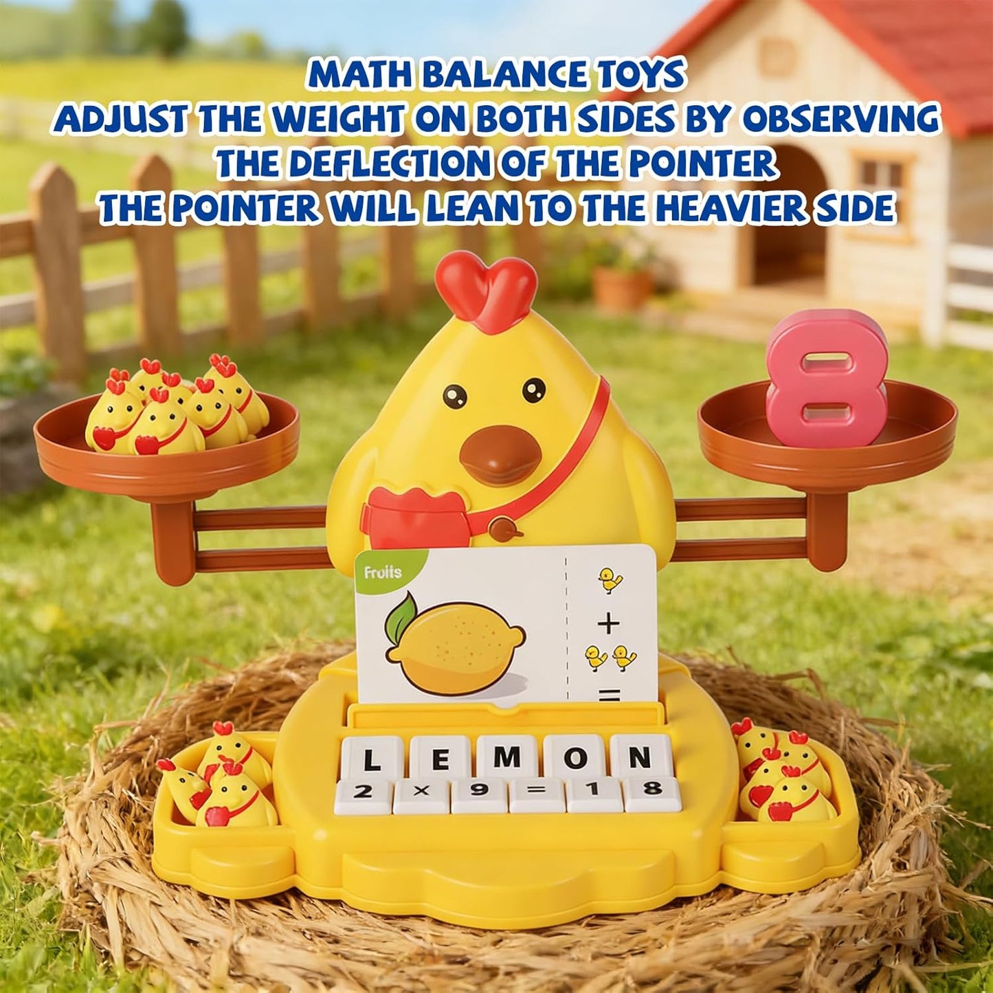 Snugzy Dinosaur Balance Counting Toys Math Game Montessori Toys Learning Games for Kids Educational Toy Gifts for Boys Girls Age 5-7
