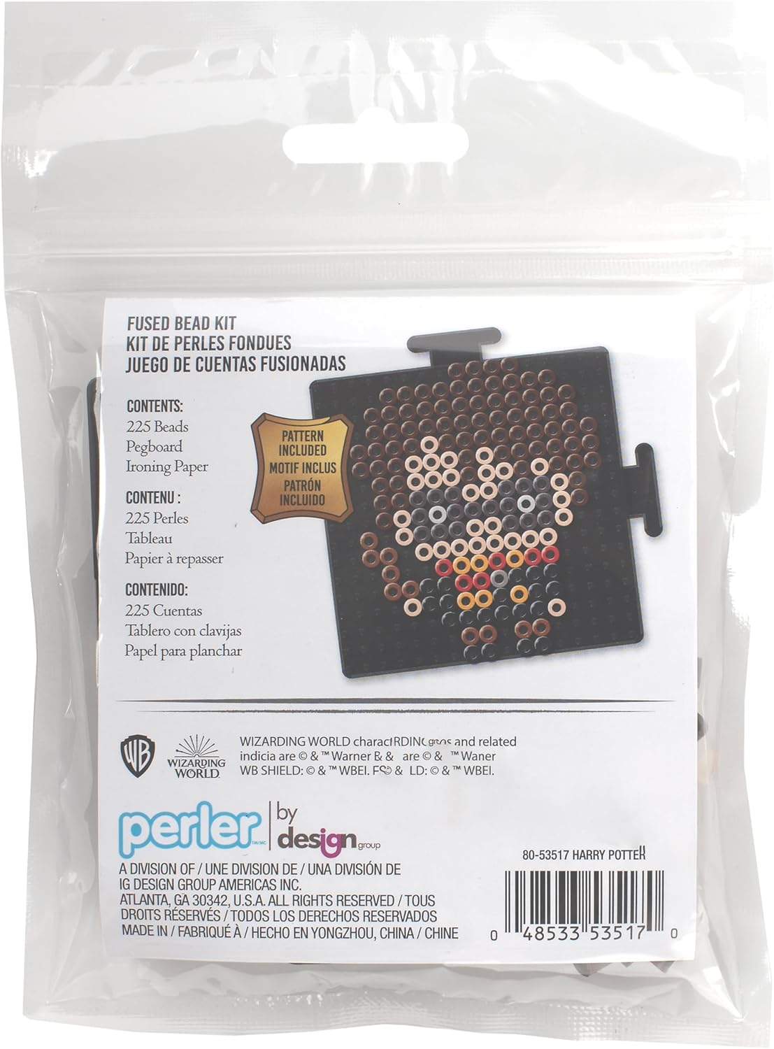Perler 80-53517 The Wizarding World Chibi-Style Harry Potter Fused Bead Activity Kit, Multicolor, 227 Pieces