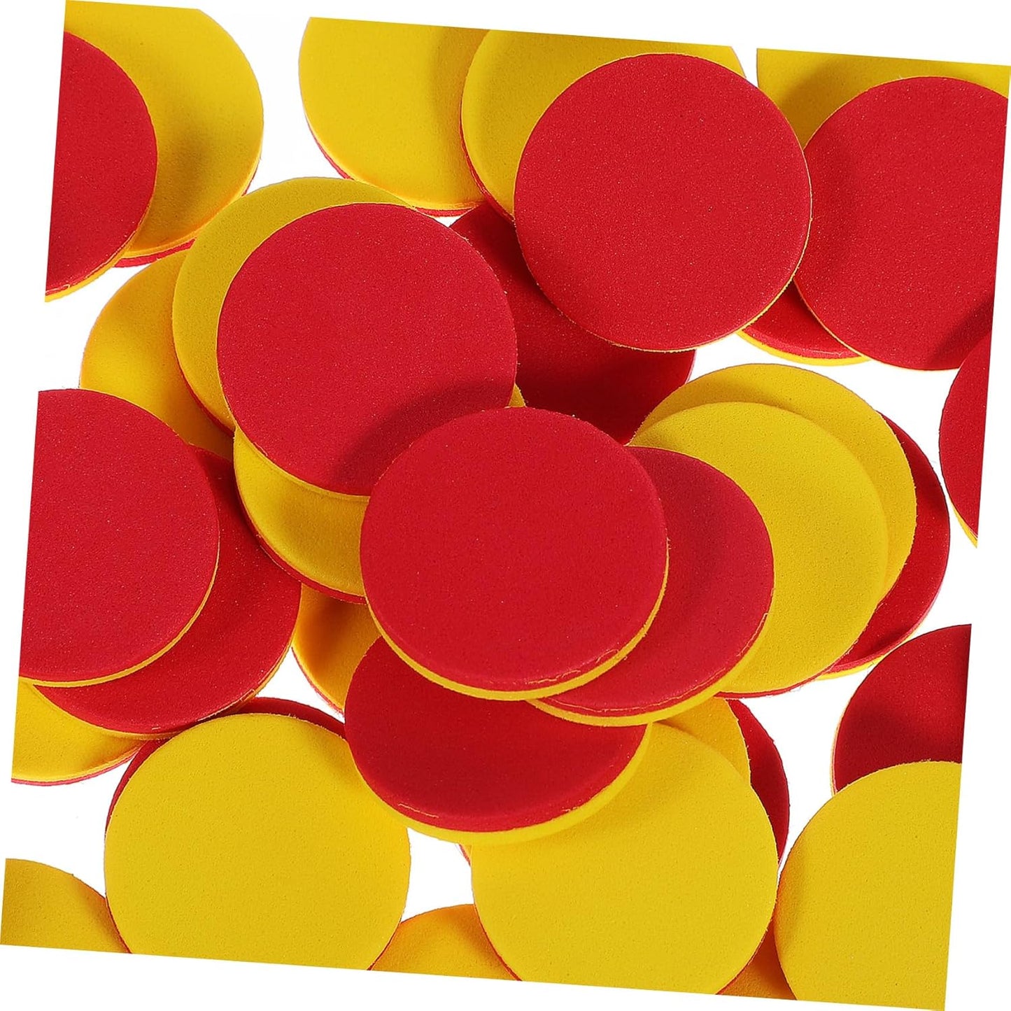 HANABASS 5sets Discs Educational Math Counters Manipulatives Math Manipulatives Number Math Counting Chips Math Counters Foam Round Large Eva 100pcs*5