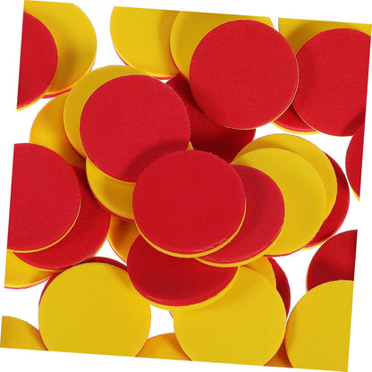 HANABASS 5sets Discs Educational Math Counters Manipulatives Math Manipulatives Number Math Counting Chips Math Counters Foam Round Large Eva 100pcs*5