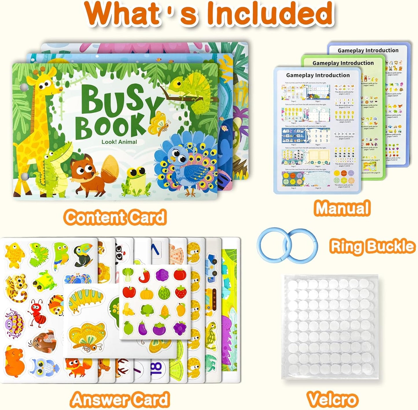 3 Pack Busy Books for Toddlers, Montessori Quiet Book, Preschool Learning Activities Educational Workbook, Sorting Matching Sticker Fixing, Gifts for Kids Age 3+ (Farm, Vehicle, Weather)