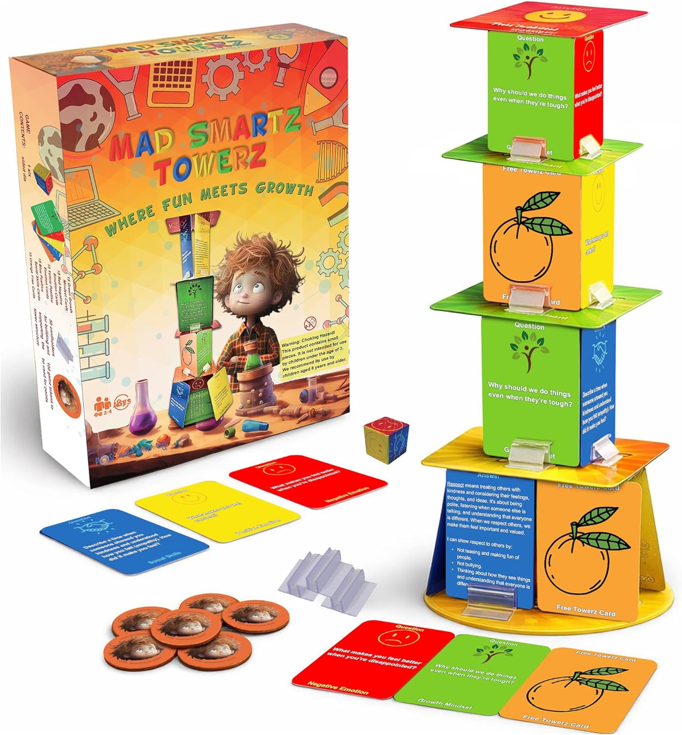 Thought-Spot Mad Smartz Anger Management & Social Skills Game for Kids & Teens | Impulse Control & CBT Tool for Emotional Regulation | for Home, School, or Therapy | Autism & ADHD Must-Have