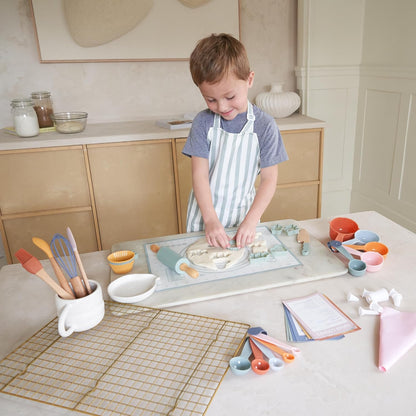 Wooden Baking Set for Kids - A Complete Set of Real Kitchen Utensils Gives Toddlers a Fun Cooking Experience - Durable Safe to Use Tools are Perfect for Gifting to Create Lasting Family Memories