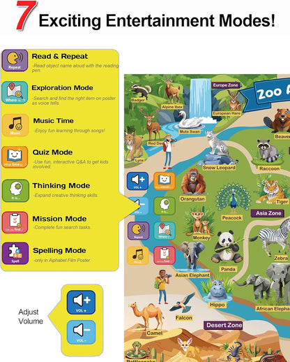 Phonics Learning Toy for Preschoolers – Phonics Flash Cards with Talking Pen, Speech Therapy & Autism Sensory Toy, Learn to Read Educational Gift for Boys & Girls,Kindergarten Learning Activities