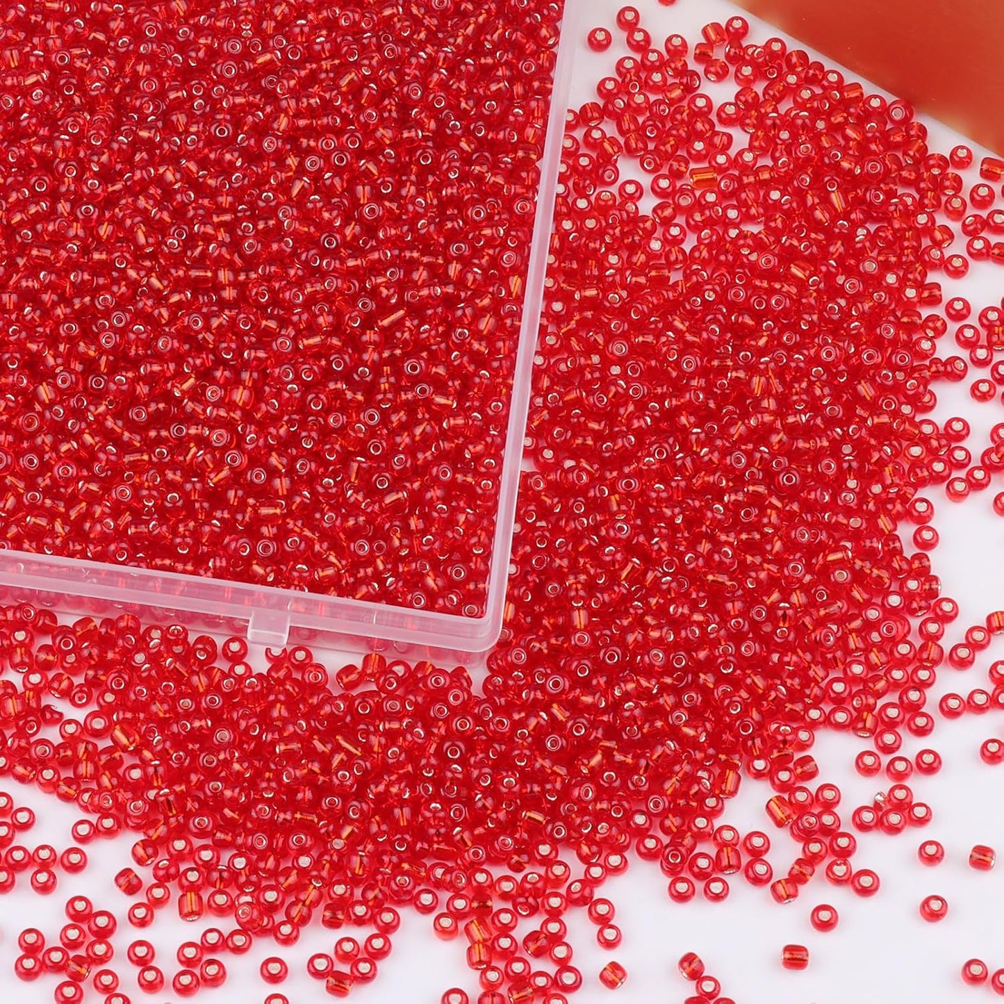 10100 Pcs Size 11/0 Glass Seed Beads, 2 mm Dark Green Small Mini Spacer Loose Pony Beads for Jewelry Making and DIY Crafts - Colors A