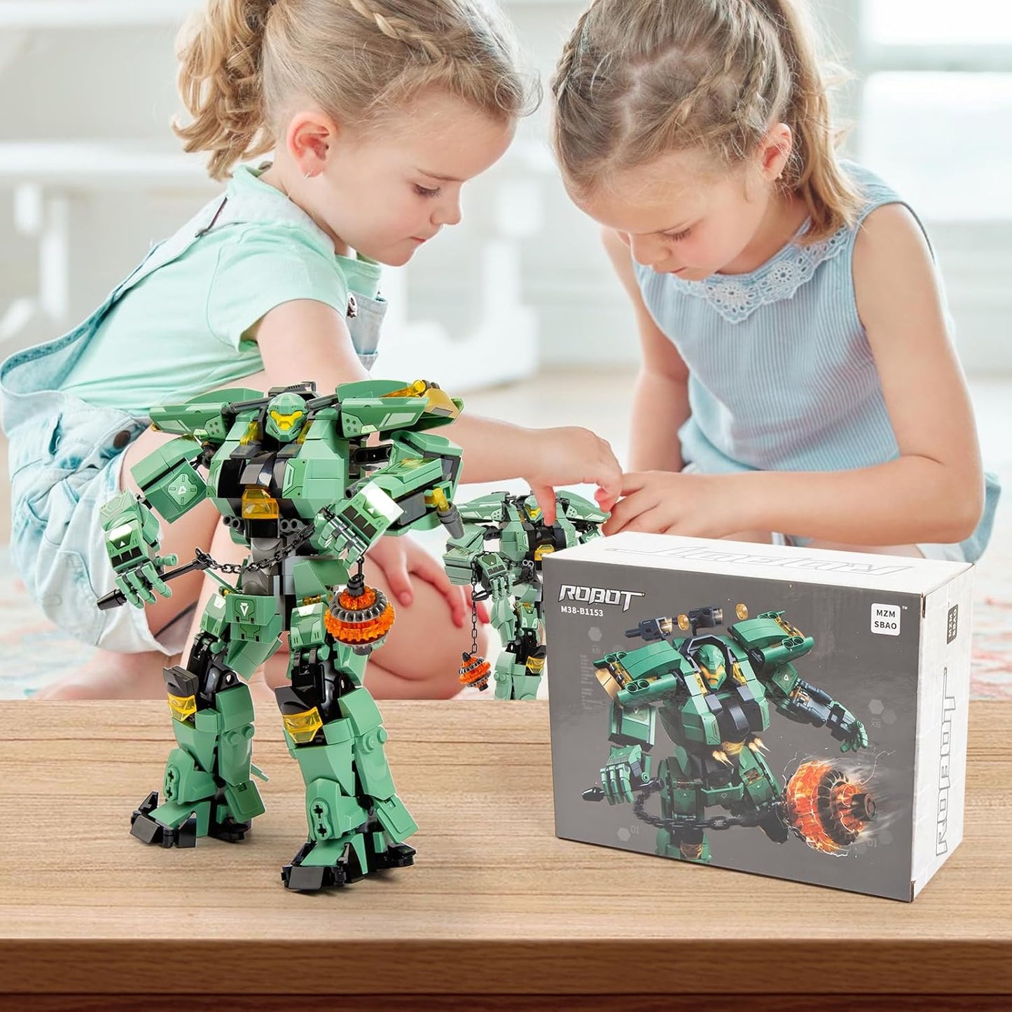 Transforming Robot Mech Building Block Sets, Destroy Warrior City Soldier Mech Model Action Mech Model Building Kit, Cool Robots Toys Gift for Adults and Kids Boys 6 7 8 10+, （542 PCS）