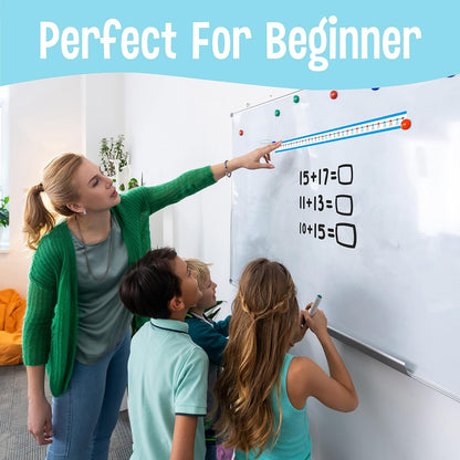 36 PCS Student Number Line, 0 to 30 Number Line Strips Dry Erase Surface Number Cognition, Counting, Sequencing, Color-Coded Even and Odd Numbers, Write on & Wipe Off for Classroom Use