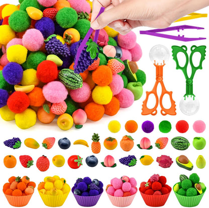 270 Pcs Numbers and Letters Sensory Bin Items Back to School Counting Sorting Sensory Bin Filler Fine Motor Numbers and Letters Geometric Figure Counts for Easter Spring Summer Sorting