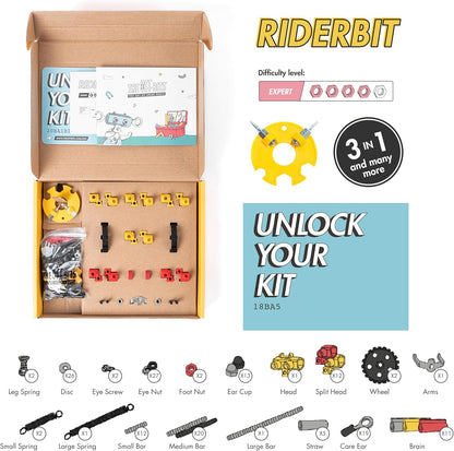 The Off Bits AirBit – Build Your Own Airplane! STEM Building Kit for Creative Kids 8-12 & Curious Adults, Fun Educational Gift for Boys & Girls