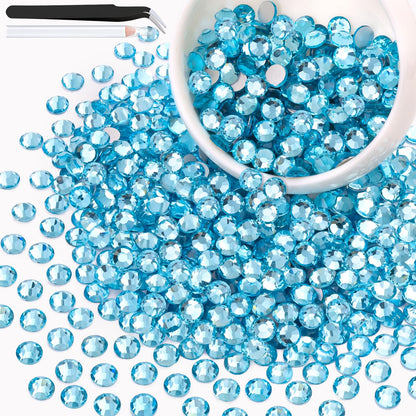 5000PCS SS6/2mm Glass Crystal Rhinestones (Clear), Bedazzling Flatback Rhinestones for Crafting DIY Crafts Nail Art Makeup Decoration, Gems Diamond Charms for Tumbler Shoes Clothing Mug