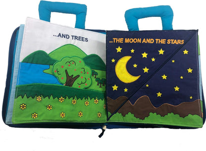 Pockets of Learning in The Beginning Quiet Book Explore The Story of Creation | Fabric Activity Busy Book for Toddlers and Children | Educational and Engaging Bible Church Book