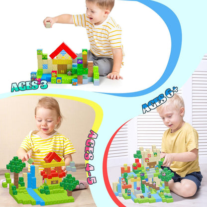 Mini Magnetic Tiles,78PCS Travel Magnetic Tiles Set with Iron Box,Portable Building Blocks for Kids Ages 3+,Car Airplane Travel Essentials Kids Toy,Creative STEM Toys Birthday Gift for Boys & Girls
