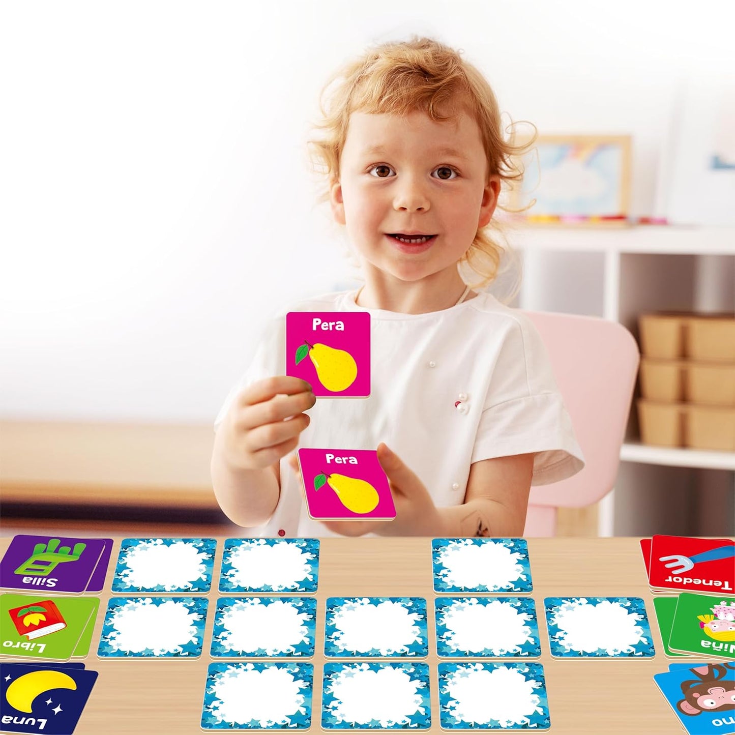 Hebayy 72 PCS Memory Matching Game, Real Animal Matching Cards for Toddlers 36 Pairs Memory Cards for Preschool 4 5 6 Years Old