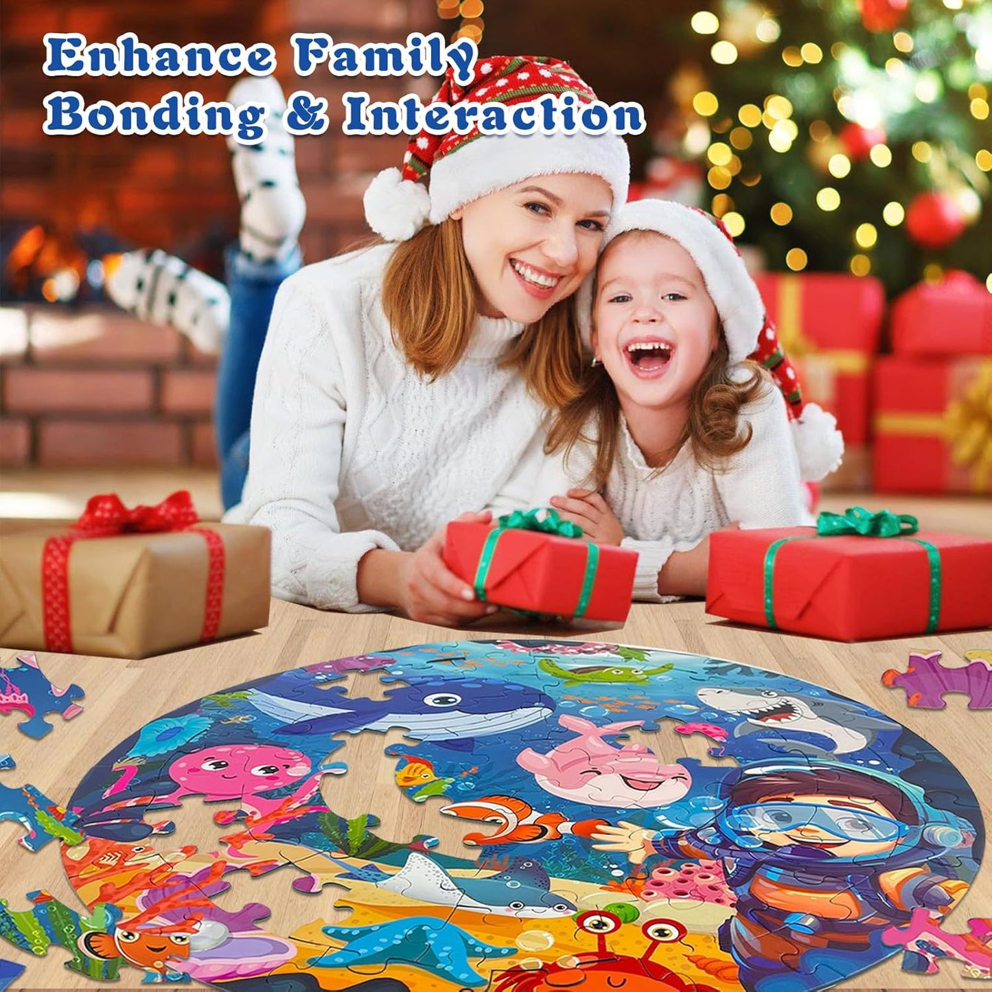 TALGIC Puzzles for Kids Ages 4-6 with Solar System Planets, 70 Piece Round Large Kids Floor Puzzles for Ages 3 4 5 6 7 8, Educational Toy Gift Jigsaw Puzzles for 5 Year Old Boys Girls