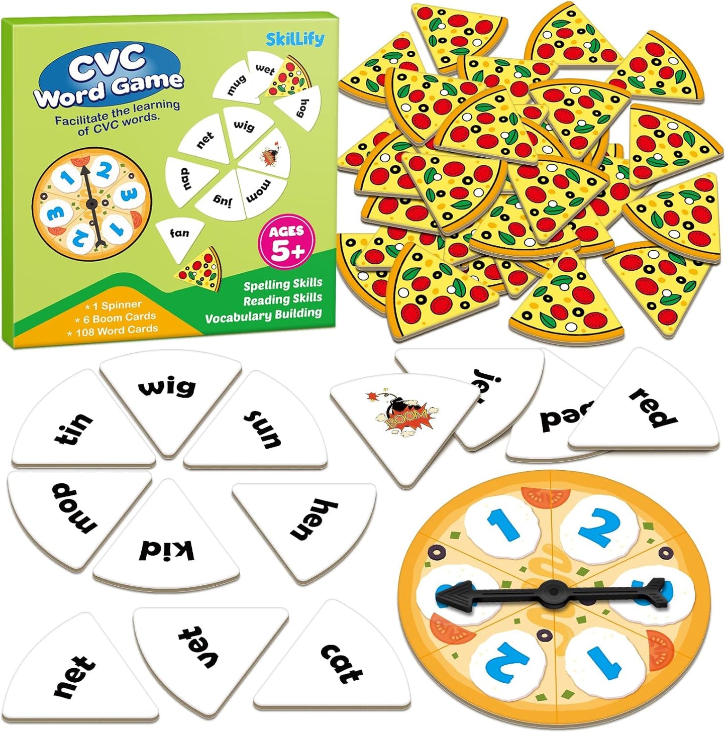 Blends & Digraphs Phonics Games for Kids, Learn to Read Phonics Flash Cards, Sight Words Word Games Spelling Reading Games, Speech Therapy Toys Kindergarten Preschool Learning Activities