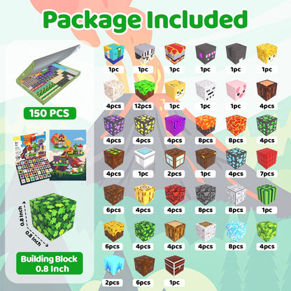 Magnetic Blocks Toys for Kids, 100 PCS Building Blocks Cubes, Stacking Magnetic Tiles Toys for Kids Toddlers Boys Girls Ages 3 4 5 6 7 8-12 Birthday Gifts Party Supplies (Underworld)
