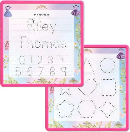 Kid's Name Tracing Board | Dry Erase Letter Tracing | Reusable Writing Practice Board | Personalized | Ballet Theme
