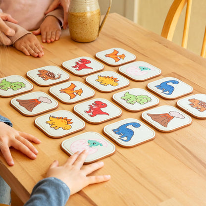 Felt Matching Game for Ages 2–4 – Soft and Safe for Ages 1+ – Montessori Memory Game – Sensory Flash Cards – Best Educational Gift for Ages 1–3 - Woodland Animal Theme