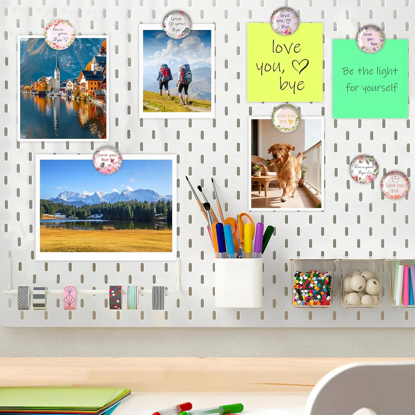 12PCS Love You Bye Fridge Magnets,Refrigerator Magnets Decorative for Whiteboard,Crystal Glass Magnet for Fridge,Cute Fridge Magnet for Locker,Crafts,Dry Erase,Kitchen,Office,Cubicle,Cabinet,Classroom