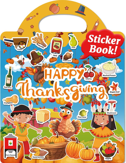 Benresive Reusable Sticker Books for Toddlers, Fun Travel Stickers for Kids, Toddler Sticker Book, Crafts Activities for Toddlers, 3 and Up Birthady Gifts - Vehicle