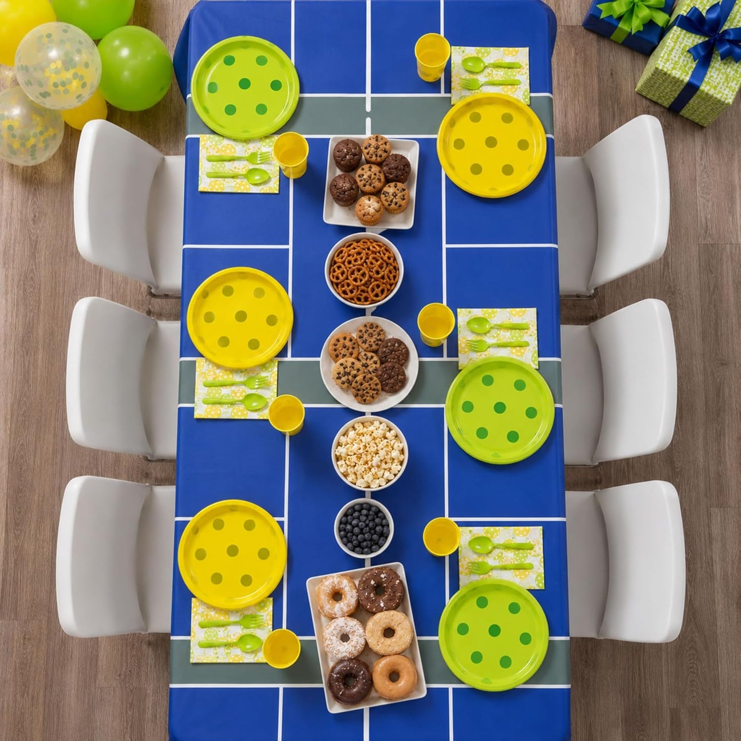 Blue Orchards Science Table Covers (Pack of 3) - 54"x108" XL - Science Birthday Party Decorations, Chemistry Party, Laboratory Theme Table Cloth