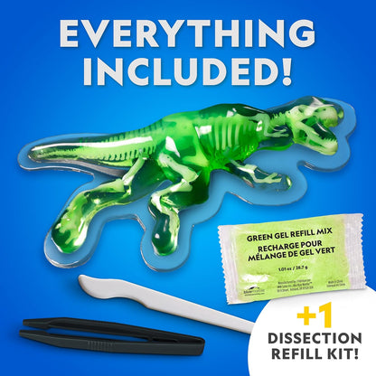 National Geographic Shark Dissection Kit – Glow in the Dark Great White Shark Anatomy Lab with 12 Bones & Organs, Refill Pack, Kid-Friendly Tools & Learning Guide