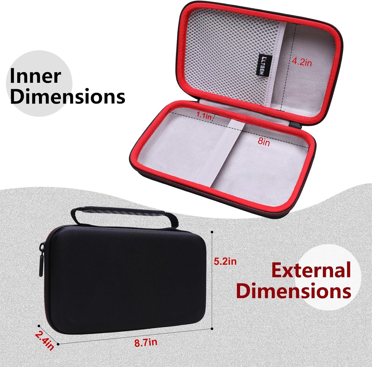 LTGEM Case Compatible with GiiKER Super Blocks Pattern Matching Puzzle Games, Case Only