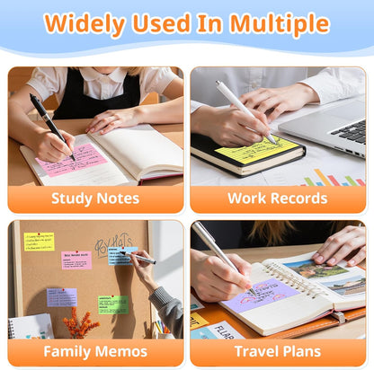 Index Cards 3x5 Inches, 300 PCS, Colored Flash Cards With Ring, Punched Lined Study Card Ruled Flashcards Notecards, Ruled Front And Blank Back, Note Card for School, College And Home