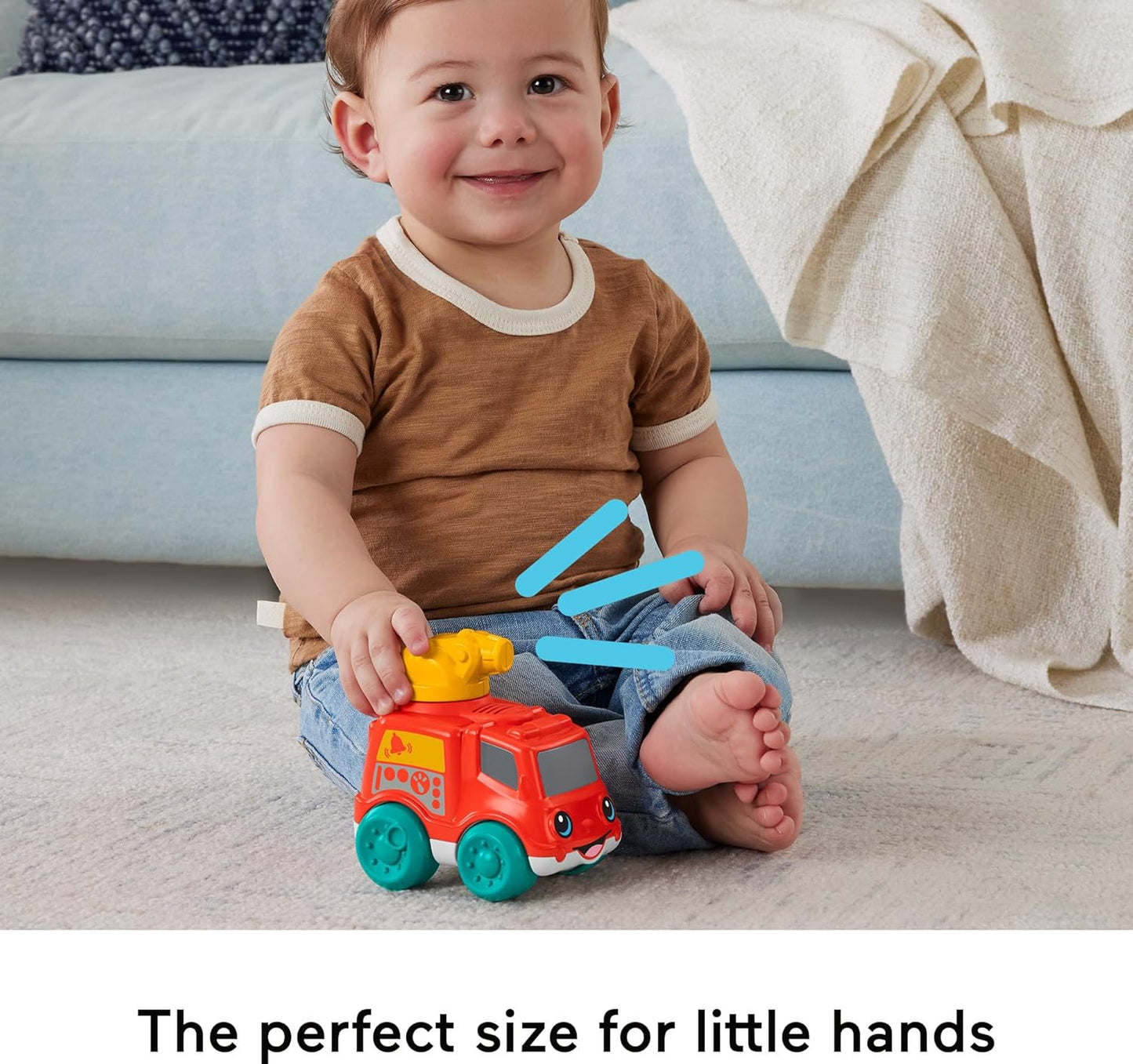 Fisher-Price Baby Toy Corn Popper Push-Along Vehicle with Sounds for Crawling Developmental Play Infants Ages 6+ Months