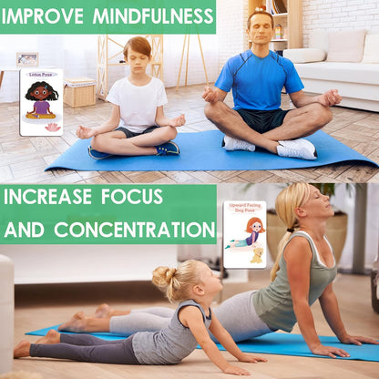 Yoga Cards for Kids - 75 Yoga Meditation Mindfulness Cards for Beginners, Mindful Sensory Play Activities, Exercise Flashcards, Self Regulation Classroom Therapy Suppliesv Autism Special Needs