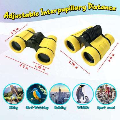 ESSENSON Binoculars for Kids Toys Gifts for Age 3, 4, 5, 6, 7, 8, 9, 10+ Years Old Boys Girls Kids Telescope Outdoor Toys for Sports and Outside Play, Bird Watching, Birthday Presents(Blue)