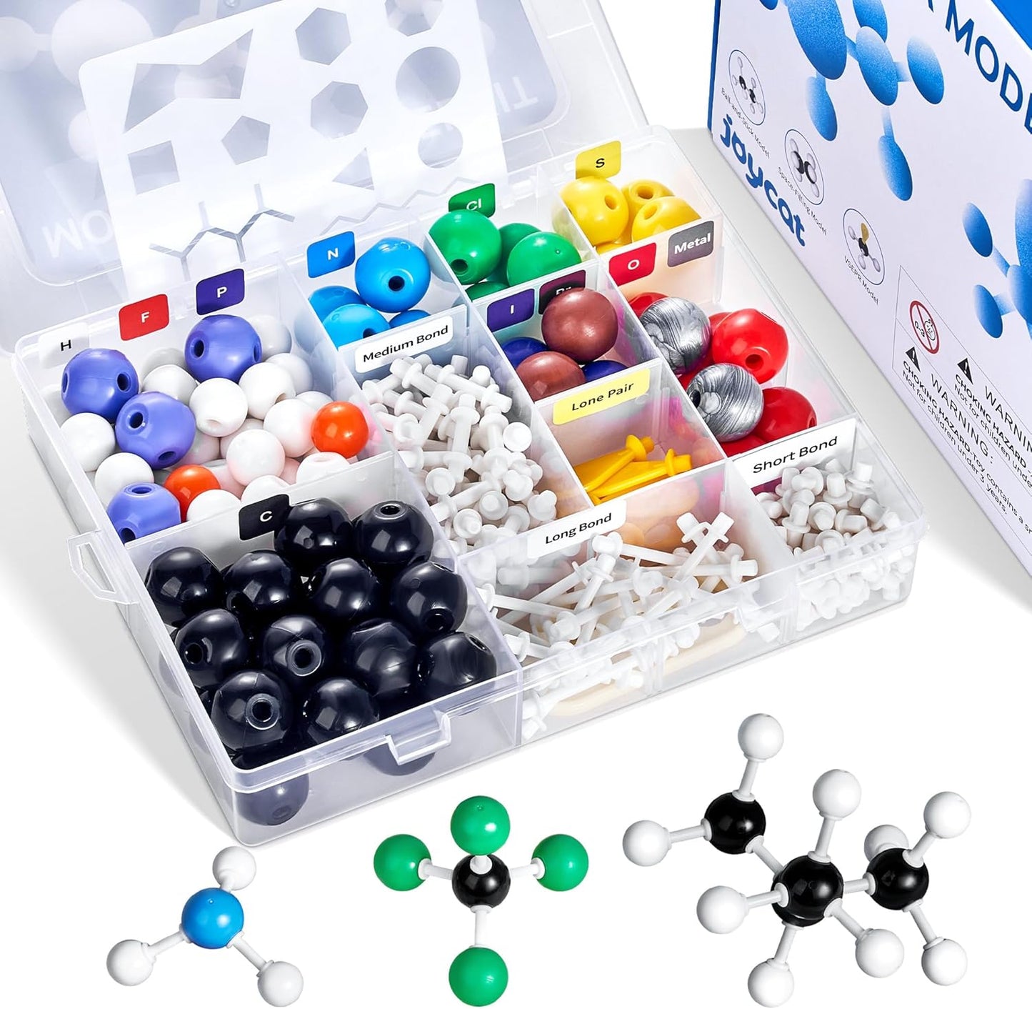 JoyCat Molecular Model Kit (238pcs), Organic Chemistry Molecule Science Gifts for Ochem and Inorganic Students and Teachers