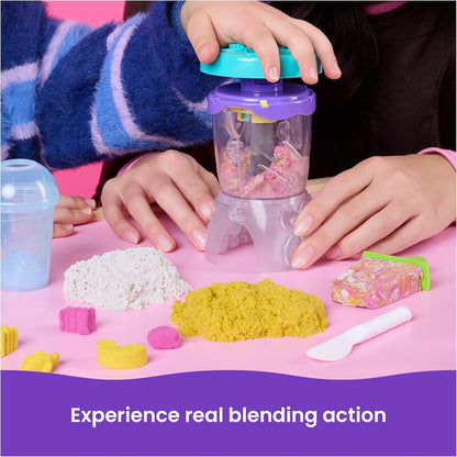 Kinetic Sand, Smoothie Mixer Playset with 14 oz Play Sand, Tools & Popsicle Mold, Play Food Toy, Arts and Crafts Kids Toys for Girls & Boys Ages 5 and up