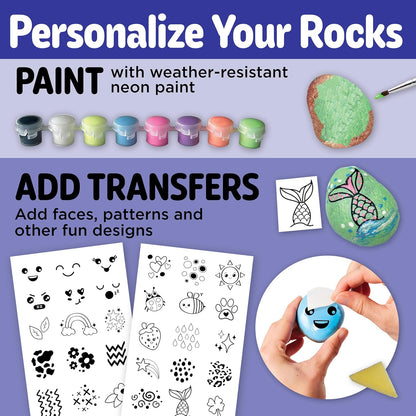 Creativity for Kids Rock Snake Bucket Kit Create 20 Smooth Stones into a Colorful Rock Snake Fun DIY Craft & Outdoor Art Activity for Kids (Ages 6+)