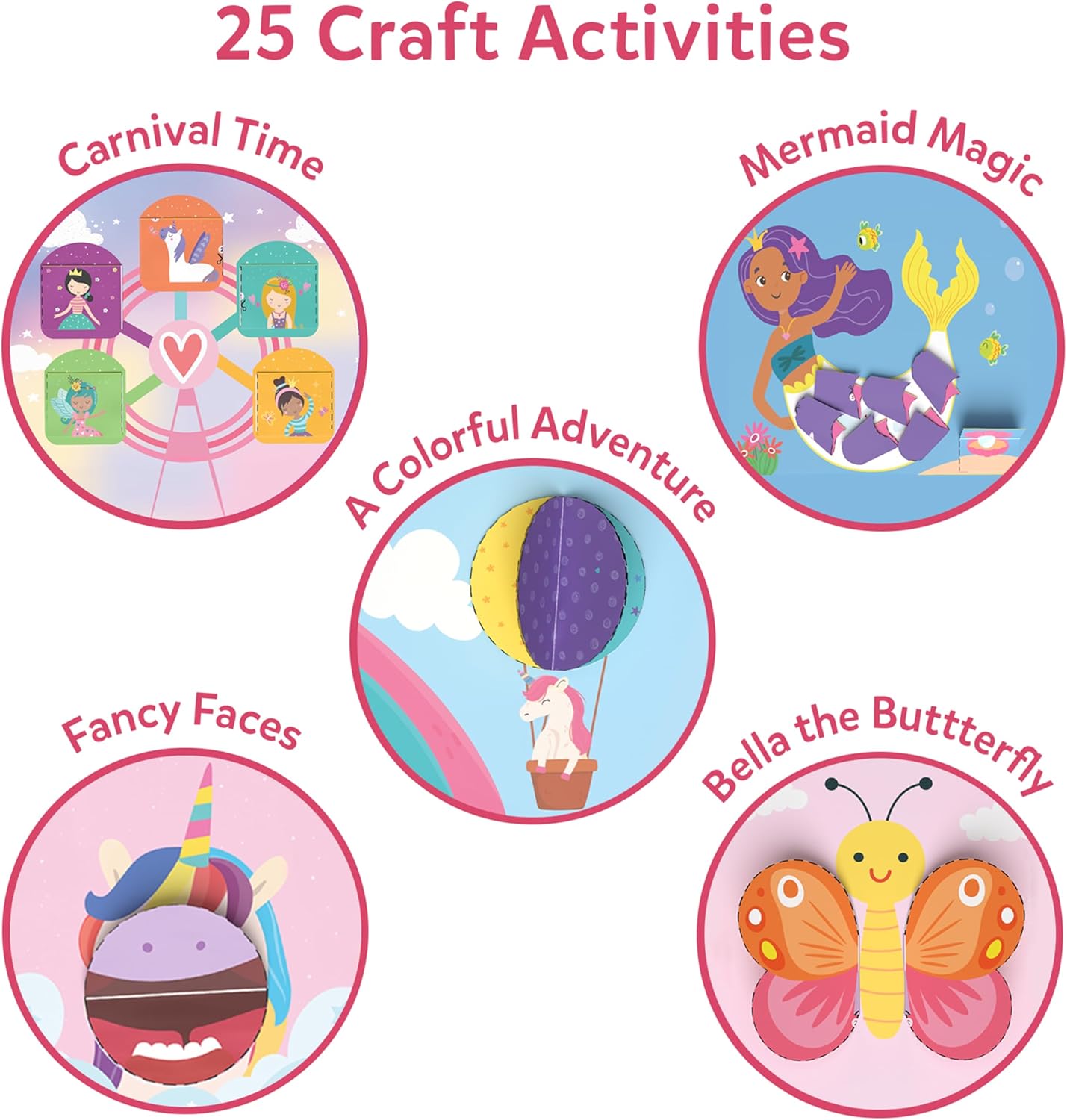Skillmatics Scissor Skills Activity Book - Snip Snip, 25 Cutting Activities for Preschoolers, Felt Craft Kit, 2 Child-Safe Scissors, Fine Motor Skills, Screen-Free Fun, Gifts for Kids Ages 3-7