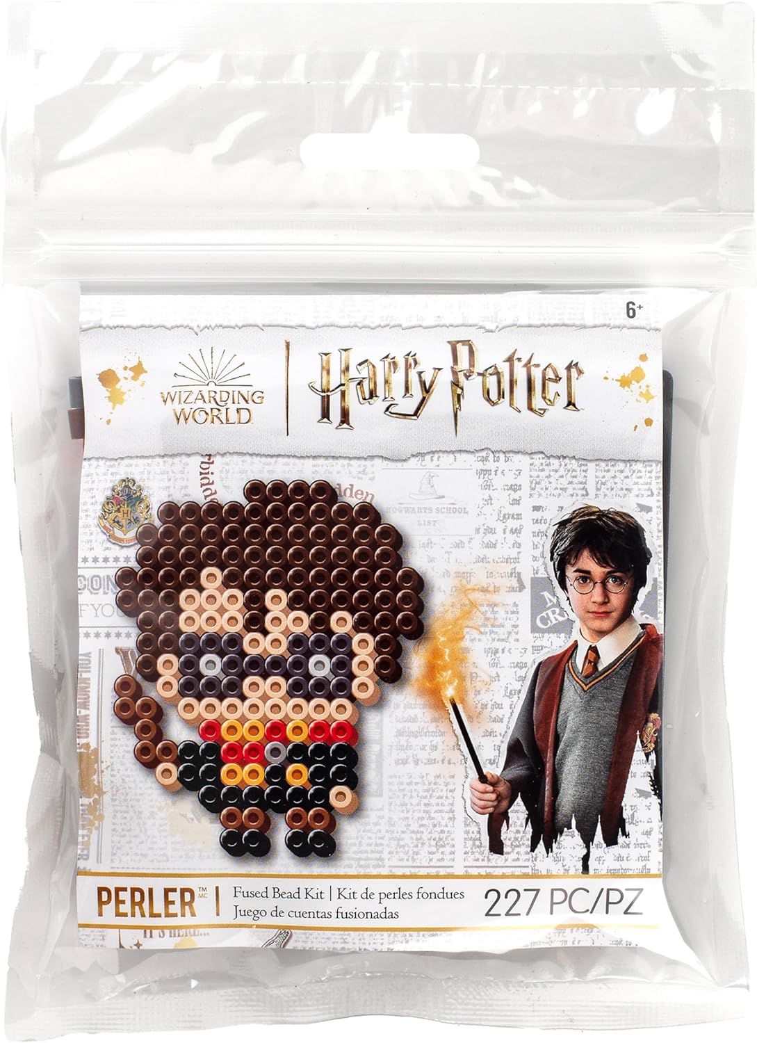 Perler 80-53517 The Wizarding World Chibi-Style Harry Potter Fused Bead Activity Kit, Multicolor, 227 Pieces